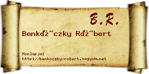 Benkóczky Róbert névjegykártya